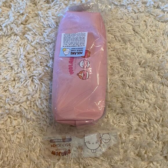 Cute Korean Design Molang Pencil Case/Storage. Pink. OS. Kidcore. Gifts. Fun. - Picture 4 of 4